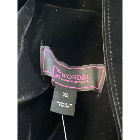 CWonder by Christian Siriano Casual Velvet Ruffle Blazer Size XL Business Office - Picture 3 of 6